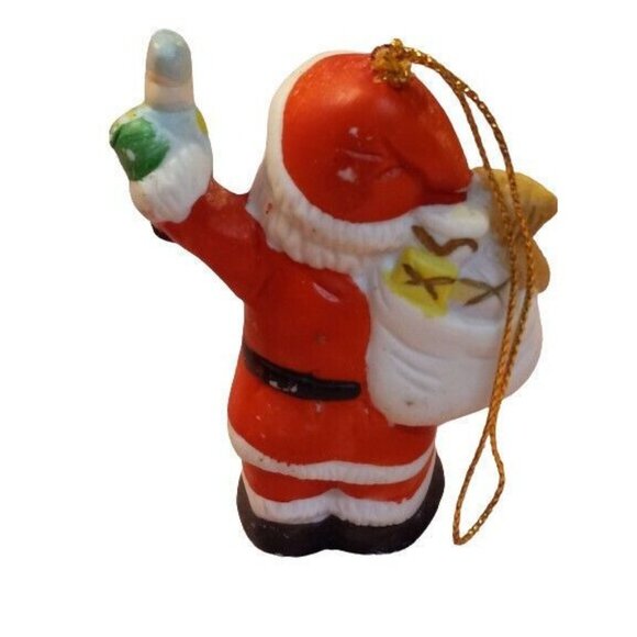 Christmas Ornaments Set Of 3 Ceramic Santa Bear Stocking 7-Eleven Citgo Vintage - Picture 7 of 9